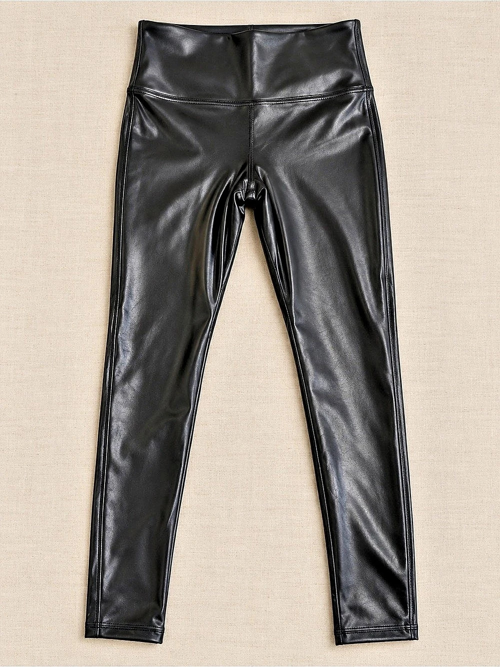 SPANX Faux Leather Leggings Black Size Medium